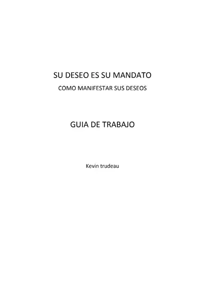 Portada del libro: Su Deseo Es Su Mandato