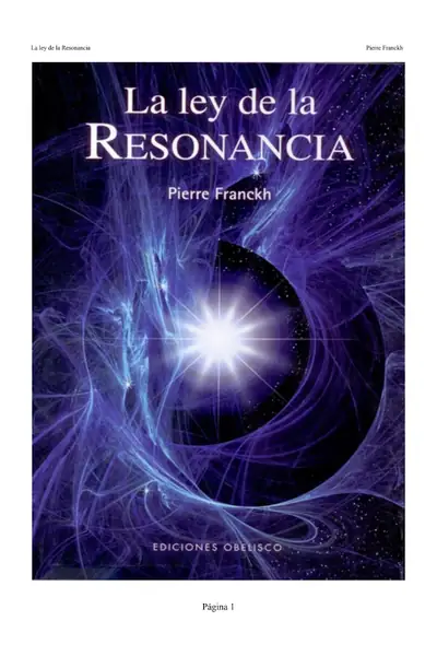 Portada del libro: La Ley De Resonancia