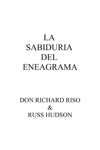 Portada del libro: La SabiduríA Del Eneagrama