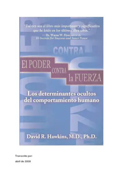 Portada del libro: El Poder Contra La Fuerza