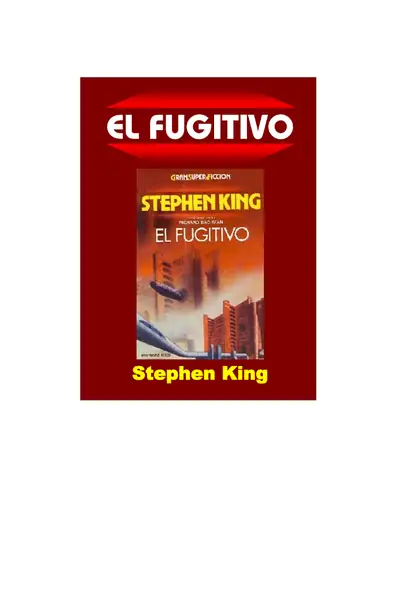 Portada del libro: El Fugitivo Stephen King