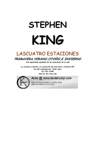 Portada del libro: 0 Las Cuatro Estaciones