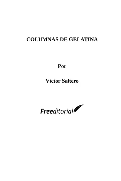 Portada del libro: Columnas De Gelatina