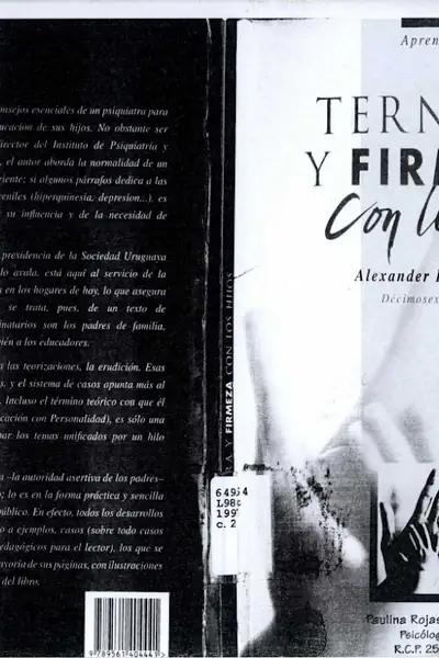 Portada del libro: Ternura Y Firmeza Con Los Hijos Alexander Lyford Pike