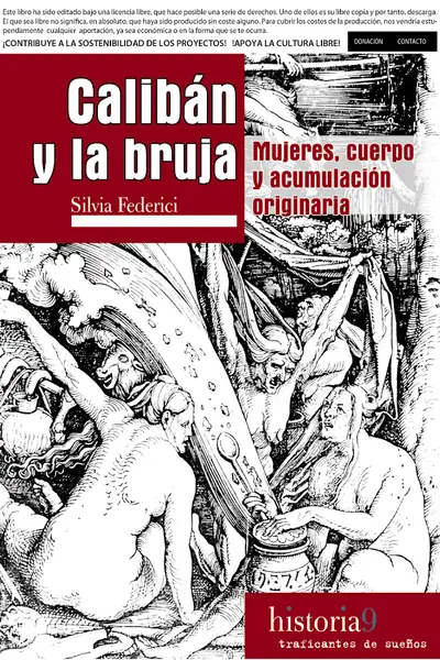 Portada del libro: CalibáN Y La Bruja Silvia Federici