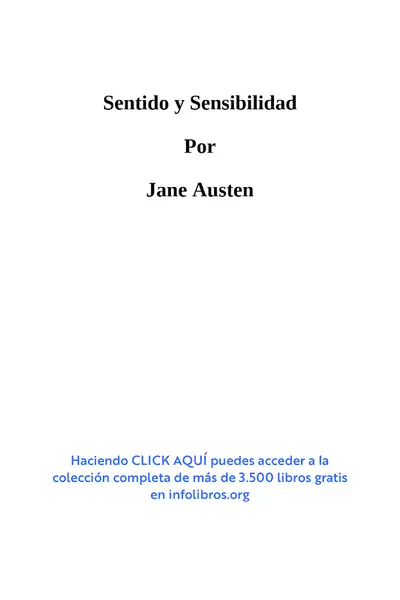 Portada del libro: Sensatez Y Sentimientos Jane Austen