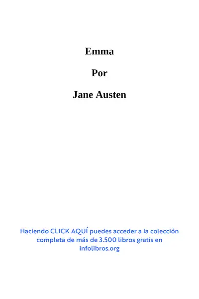 Portada del libro: Emma Jane Austen