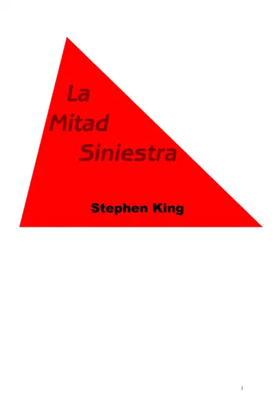 Portada del libro: La Mitad Siniestra Stephen King