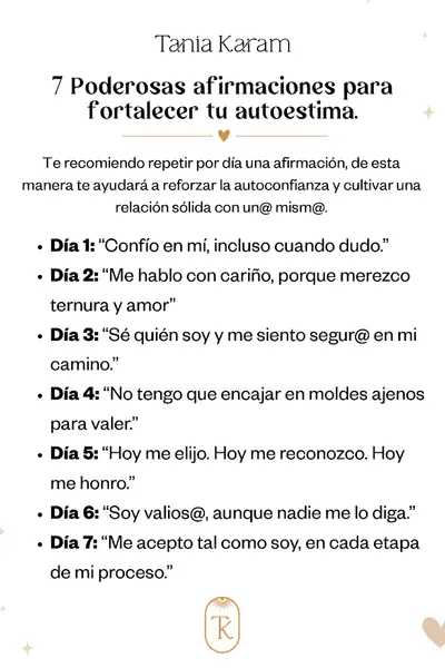 Portada del libro: 7 Poderosas Afirmaciones Para Fortalecer Tu Autoestima 2