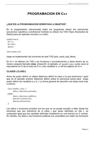 Portada del libro: C++ ProgramacióN En C++