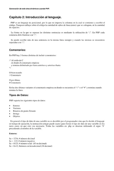Portada del libro: Php Curso03