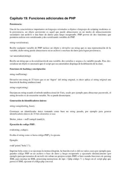 Portada del libro: Php Curso20