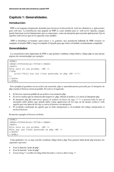 Portada del libro: Php Curso02