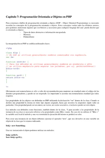 Portada del libro: Php Curso07
