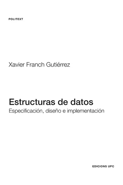 Portada del libro: ProgramacióN Estructuras De Datos 0