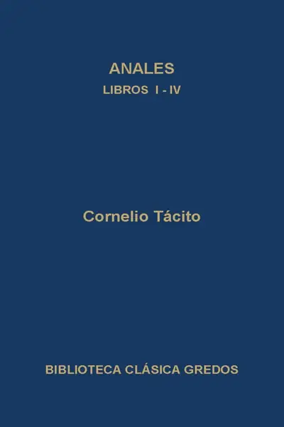 Portada del libro: 19 T�Cito Anales Libros I Vi