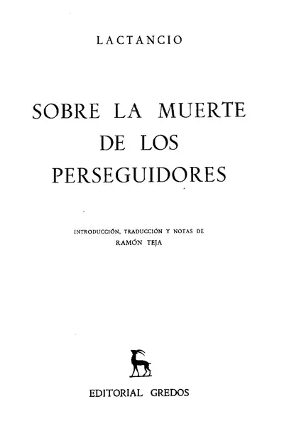 Portada del libro: 46 Lactanciosobrelamuertedelosperseguidores