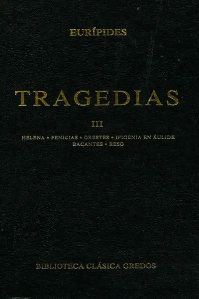 Portada del libro: 22 Eur�Pides Tragedias Iii