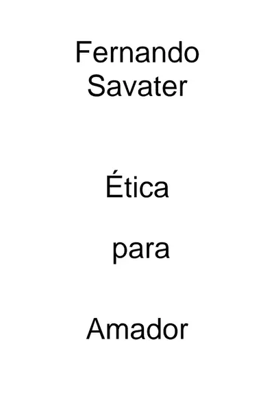 Portada del libro: Copia De Etica Para Amador