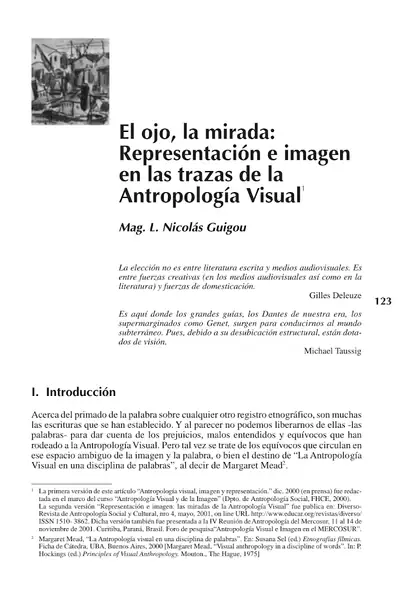 Portada del libro: El Ojo Mirada Nicolas Guigou