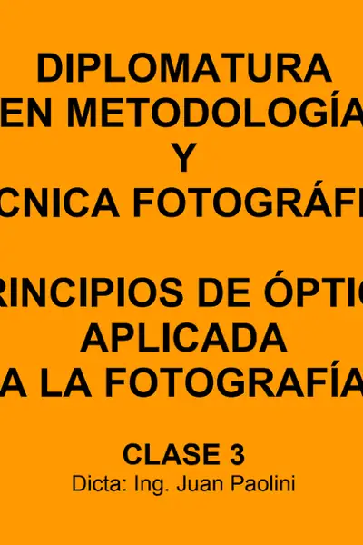 Portada del libro: Clase3optica