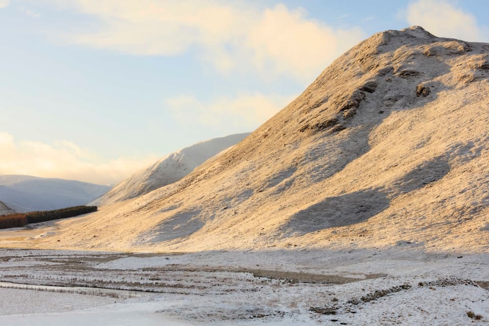 Mountain in snow