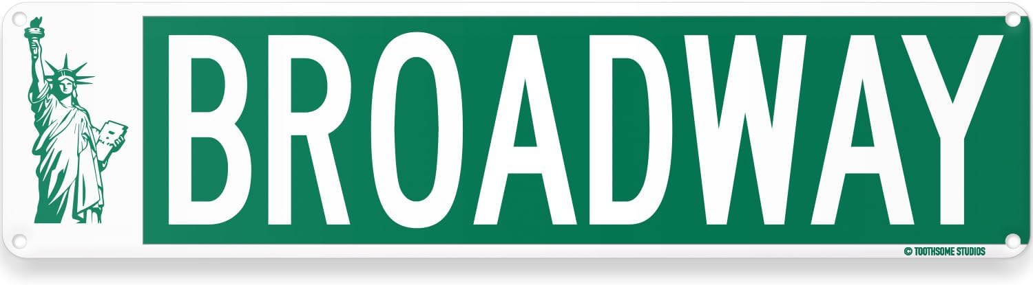 Broadway Plaque De Rue