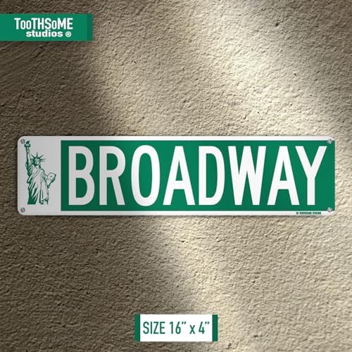 Vue 3 de Broadway Plaque De Rue