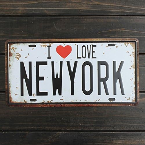 Vue 2 de New York License Plate