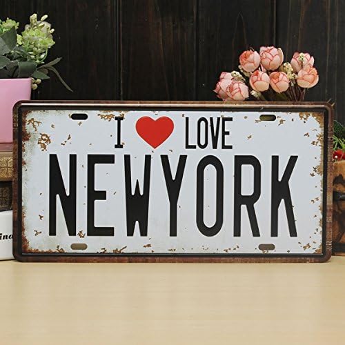 Vue 3 de New York License Plate