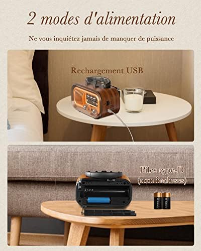 Vue 2 de Poste Radio Vintage Prunus