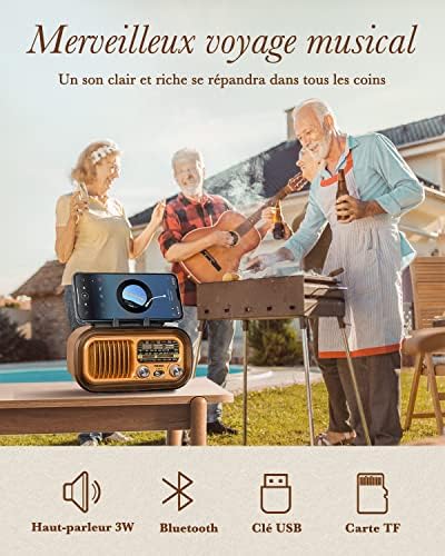 Vue 3 de Poste Radio Vintage Prunus