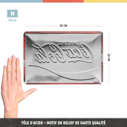 Vue 3 de Nostalgicart Plaque Vintage Cocacola