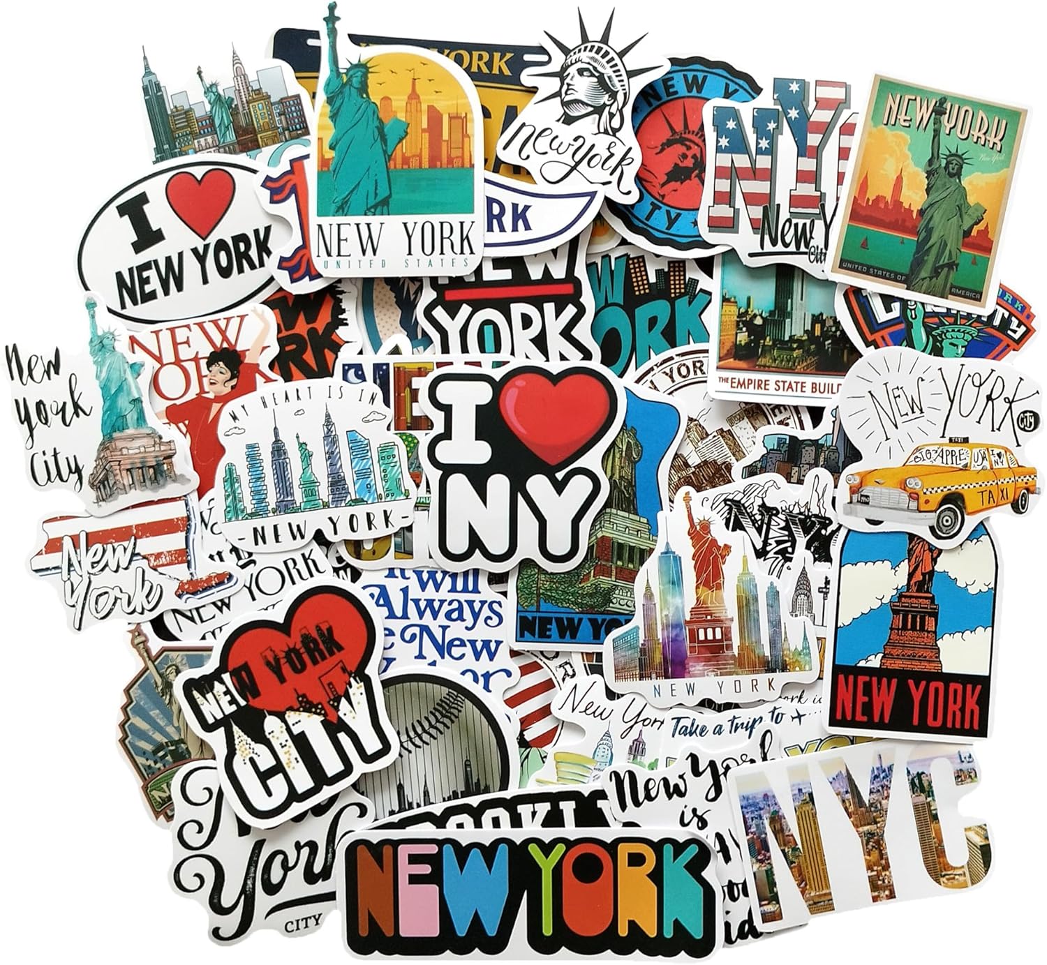 New York Stickers Scrapbooking