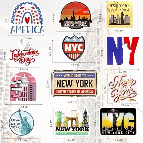 Vue 2 de New York Autocollant Voyage