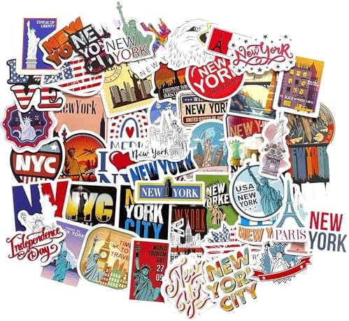 Vue 6 de New York Autocollant Voyage