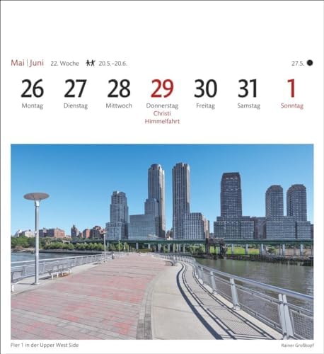 Vue 5 de New York Calendrier Semainier