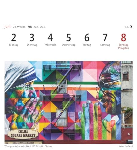 Vue 6 de New York Calendrier Semainier
