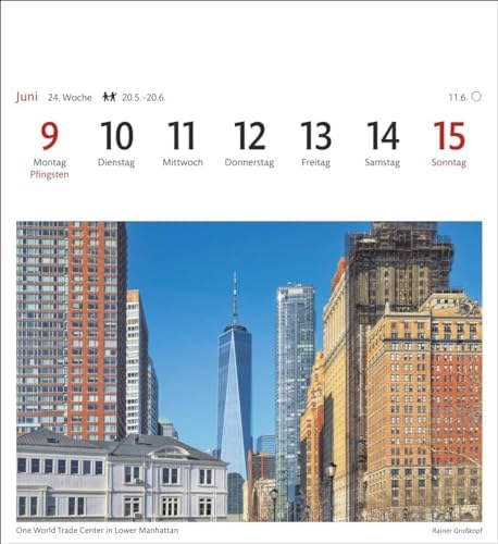 Vue 7 de New York Calendrier Semainier