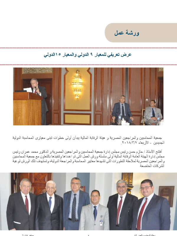Workshop – Introductory Presentation on International Standards 9 and 15