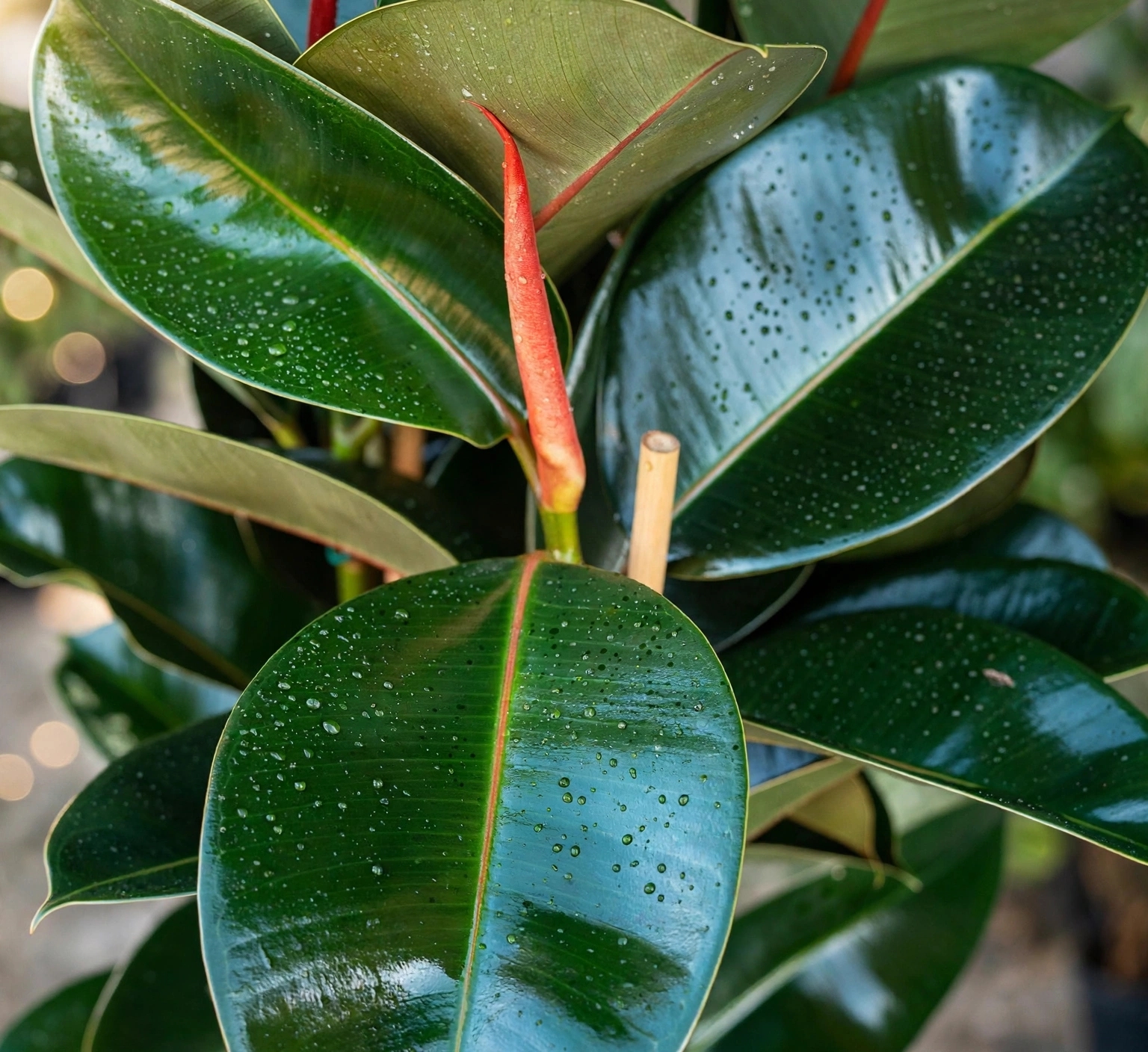Green Rubber Plant — سبز ربر پلانٹ