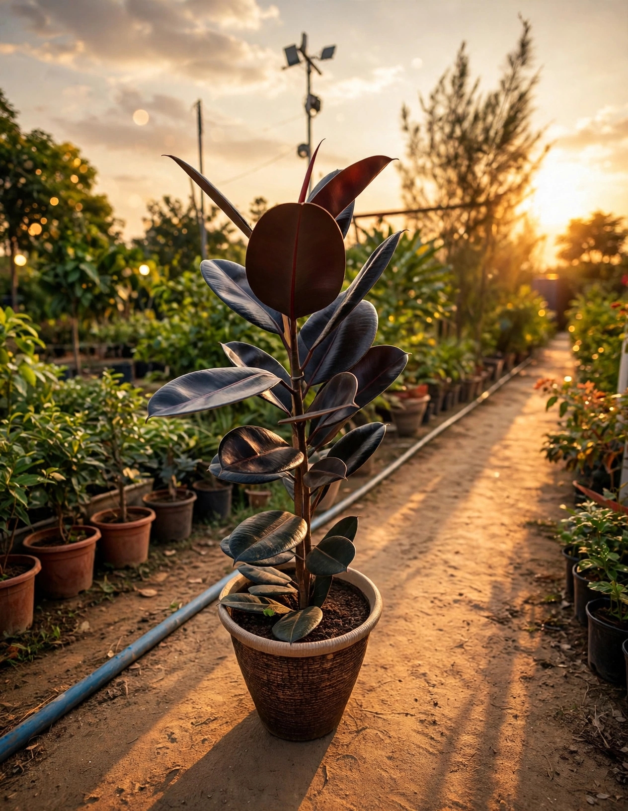 Black Rubber Plant — کالا ربر پلانٹ