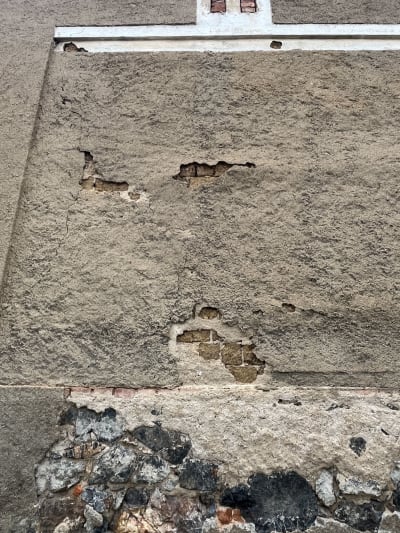 Detail zdiva z vepřovic