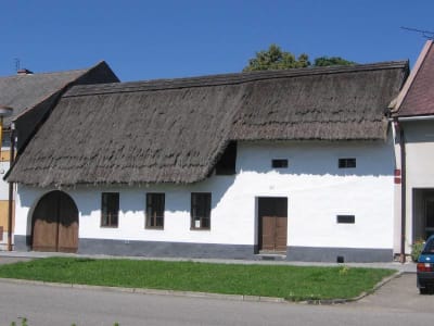 Rymice, venkovská usedlost čp. 14 na návsi, uliční průčelí