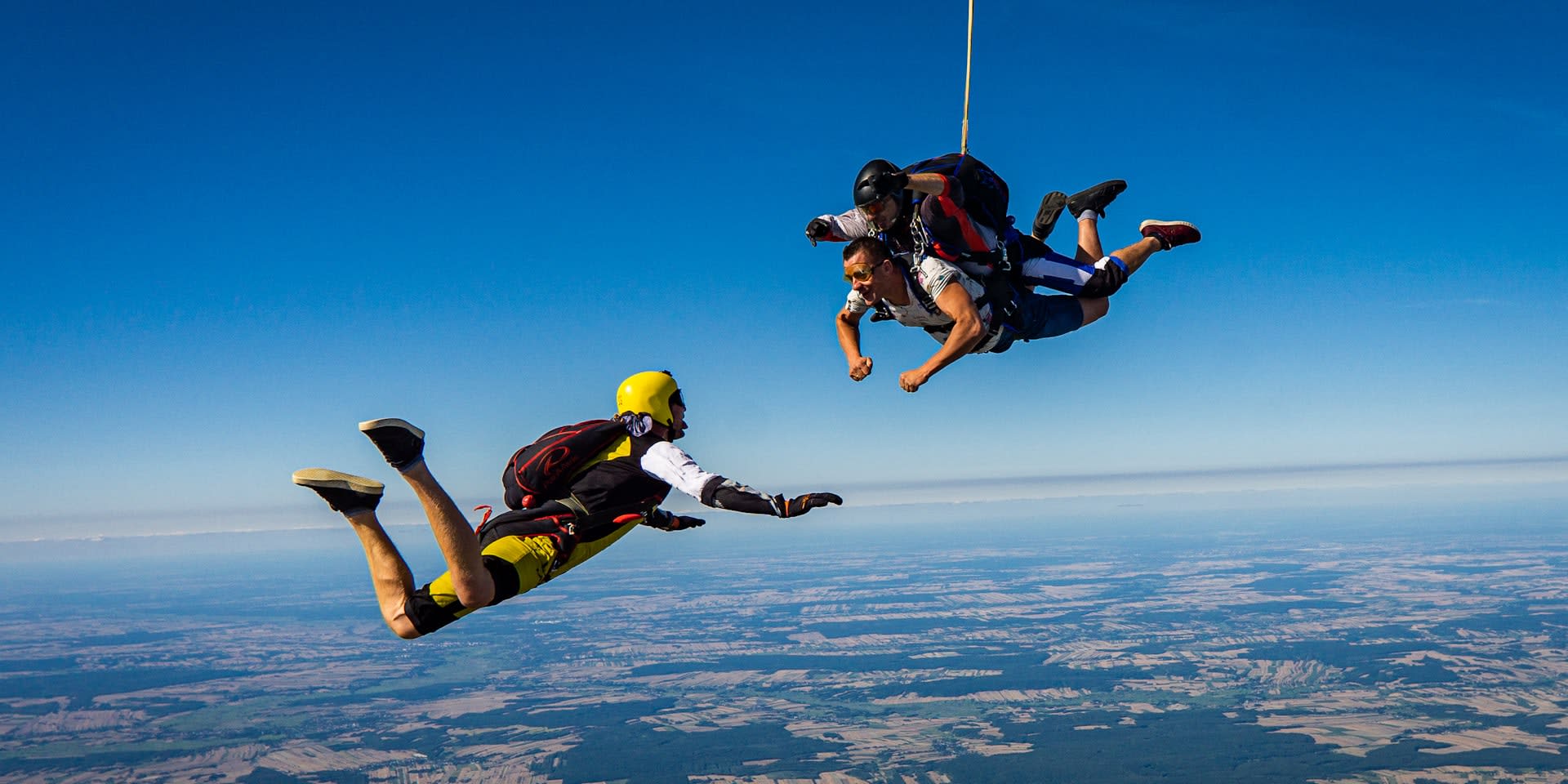 Tandem Skydiving Jump