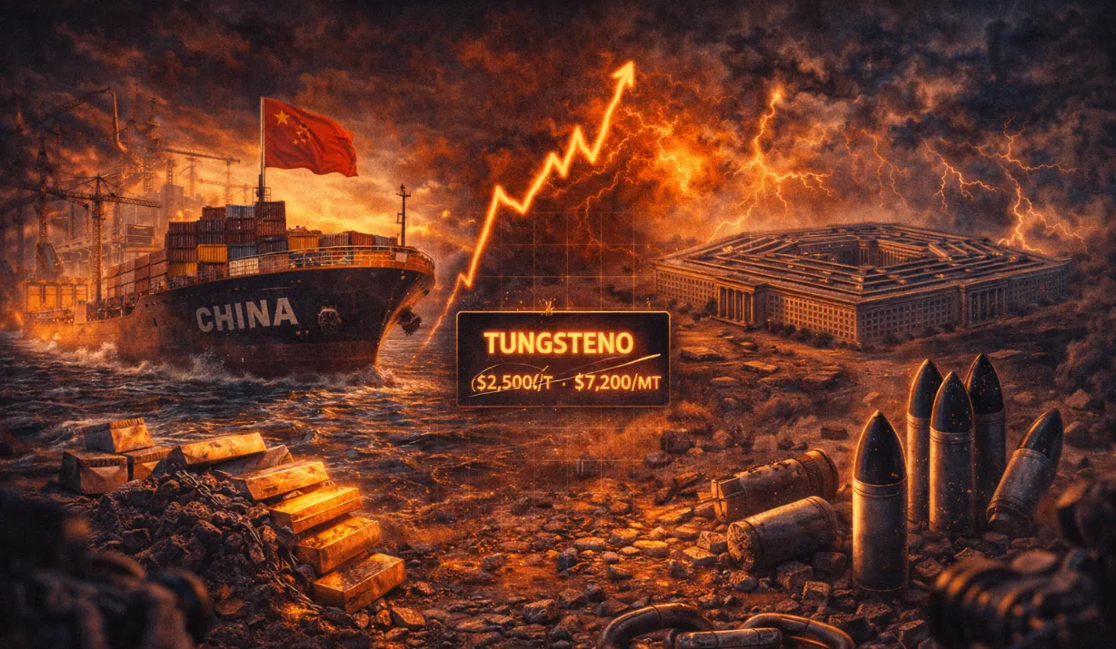 Un año después de la prohibición china de tungsteno: precios triplicados, suministros colapsados, y el Pentágono sin alternativas