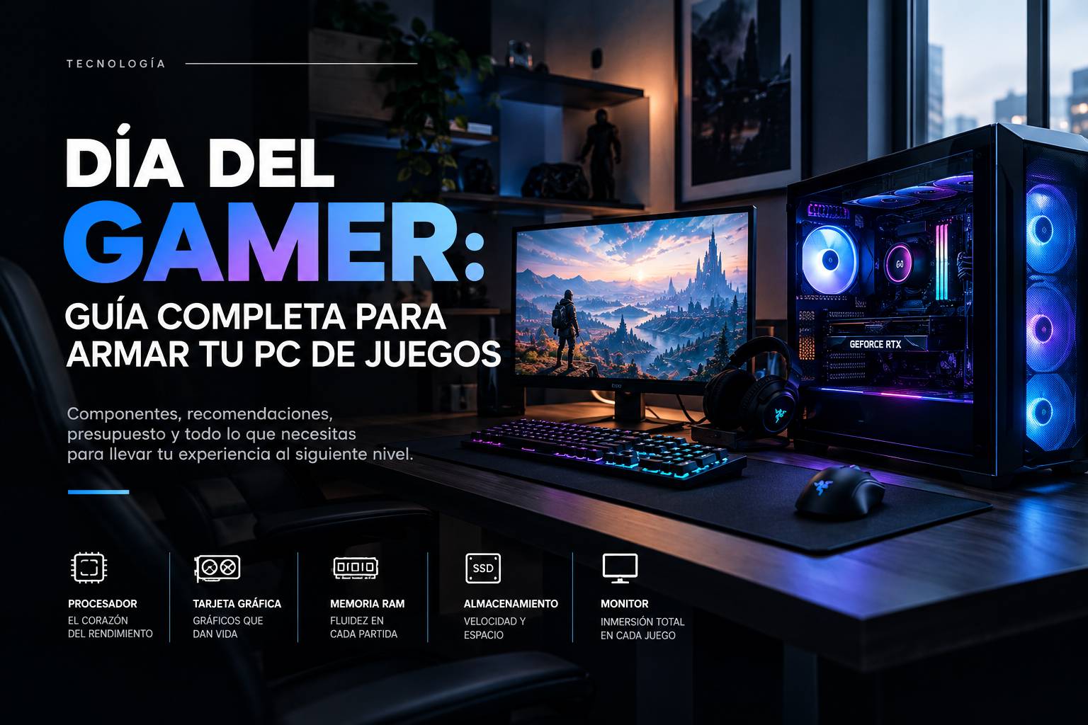 Día del Gamer: guía completa para armar tu PC de juegos