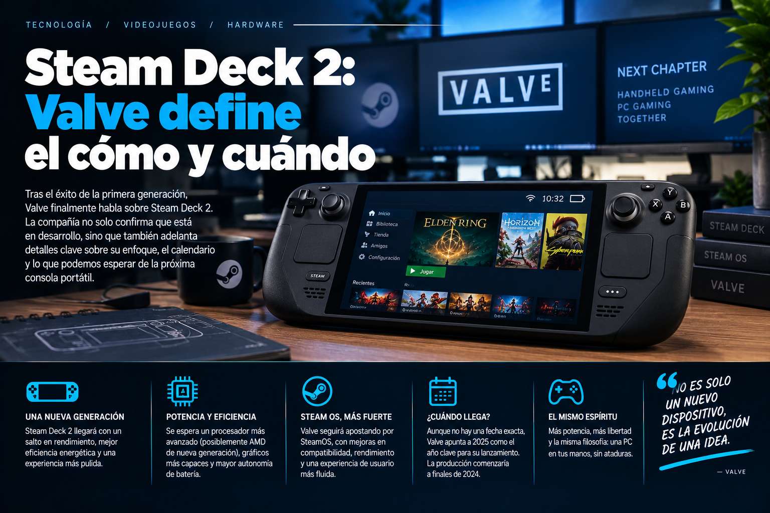 Steam Deck 2: Valve define el cómo y cuándo