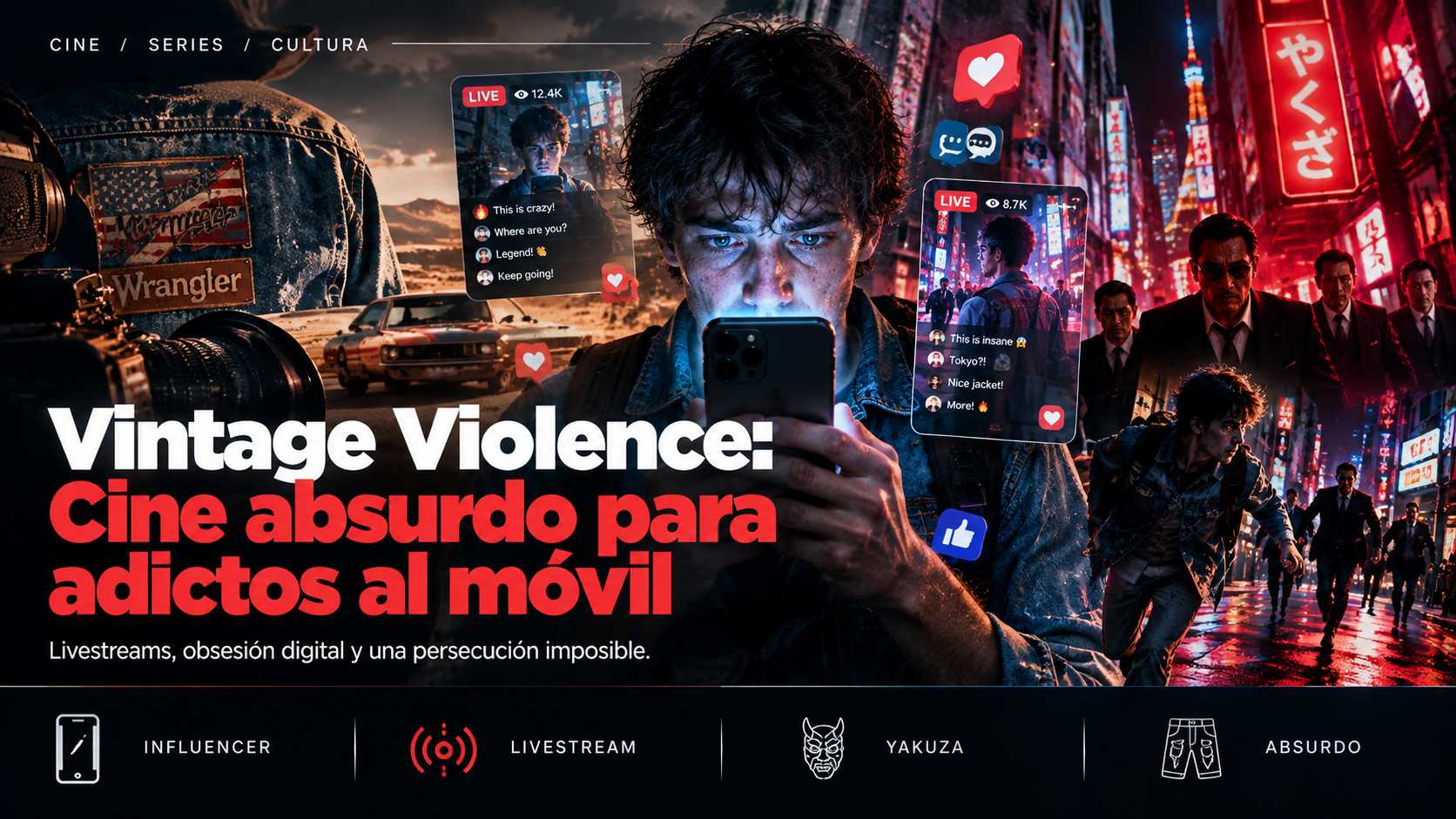 Vintage Violence: Cine absurdo para adictos al móvil