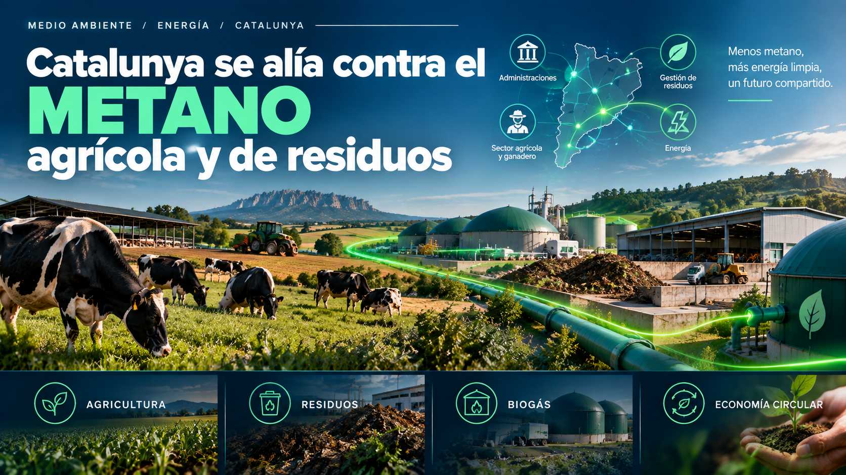 Catalunya se alía contra el metano agrícola y de residuos
